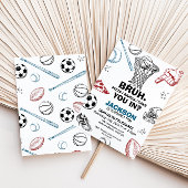 Bruh. Verjaardag uitnodiging, Sport Uitnodiging