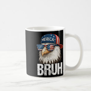 Bruh Vierde 4de Juli Adelaar Amerikaans Patriottis Koffiemok