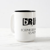Bruh, voorheen bekend als mama, moederdag cadeau tweekleurige koffiemok (Voorkant links)