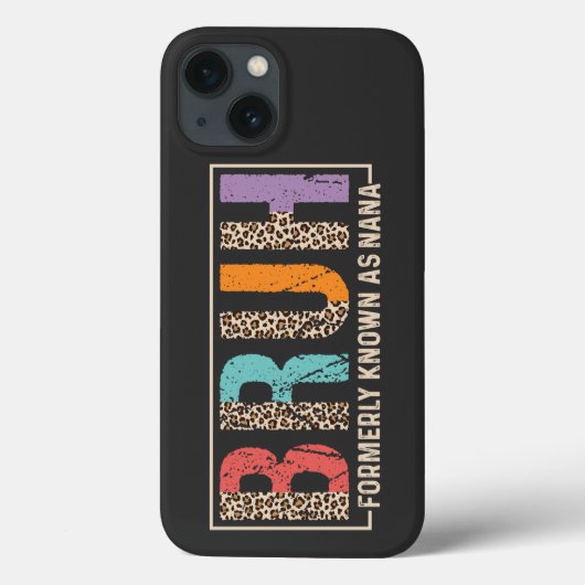 Bruh voorheen bekend als Nana Leopard Retro Funny Case-Mate iPhone Case (Achterkant)