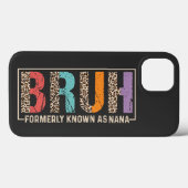 Bruh voorheen bekend als Nana Leopard Retro Funny Case-Mate iPhone Case (Achterkant (horizontaal))
