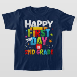 Bruh We Back 2e klas Terug naar school Tweede klas T-shirt