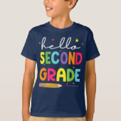 Bruh We Back 2nd Grade Back to School Second Grade T-shirt (Voorkant)