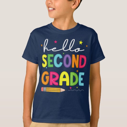 Bruh We Back 2nd Grade Back to School Second Grade T-shirt (Voorkant)