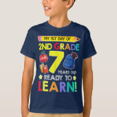 Bruh We Back 2nd Grade Back to School Second Grade T-shirt (Voorkant)