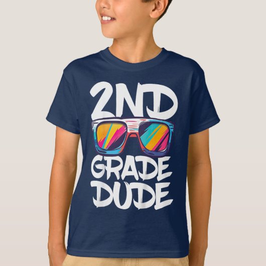 Bruh We Back 2nd Grade Back to School Second Grade T-shirt (Voorkant)