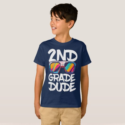 Bruh We Back 2nd Grade Back to School Second Grade T-shirt (Voorkant volledig)