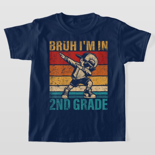 Bruh We Back 2nd Grade Back to School Second Grade T-shirt (Laagn)