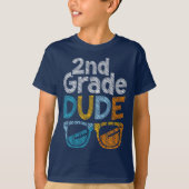 Bruh We Back 2nd Grade Back to School Second Grade T-shirt (Voorkant)