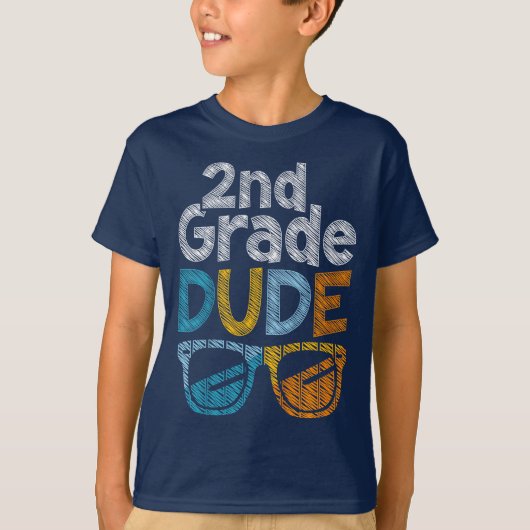 Bruh We Back 2nd Grade Back to School Second Grade T-shirt (Voorkant)