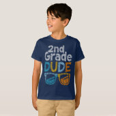 Bruh We Back 2nd Grade Back to School Second Grade T-shirt (Voorkant volledig)