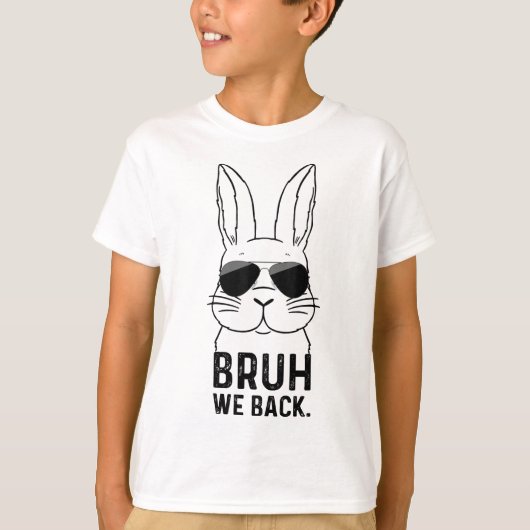 Bruh We Back 2nd Grade Back to School Second Grade T-shirt (Voorkant)