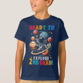 Bruh We Back 2nd Grade Back to School Second Grade T-shirt (Voorkant)