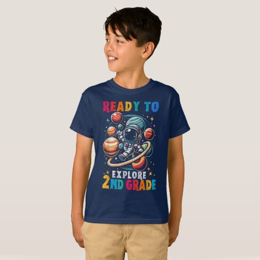 Bruh We Back 2nd Grade Back to School Second Grade T-shirt (Voorkant volledig)