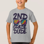 Bruh We Back 2nd Grade Back to School Second Grade T-shirt (Voorkant)