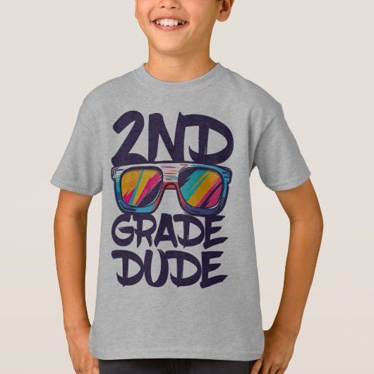 Bruh We Back 2nd Grade Back to School Second Grade T-shirt (Voorkant)