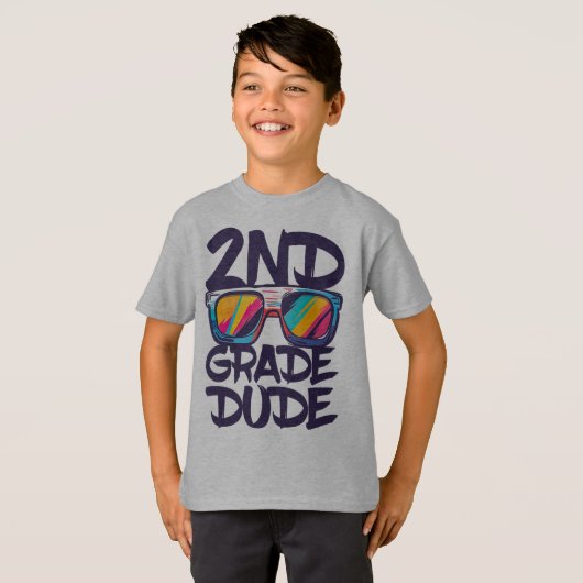 Bruh We Back 2nd Grade Back to School Second Grade T-shirt (Voorkant volledig)