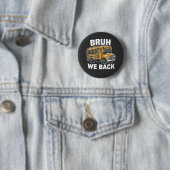 Bruh We Back Funny Terug naar School Bus Driver Ronde Button 5,7 Cm (In situ)
