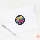 Bruh We Back Graffiti Back To School Clip Art Ronde Sticker (Envelop)