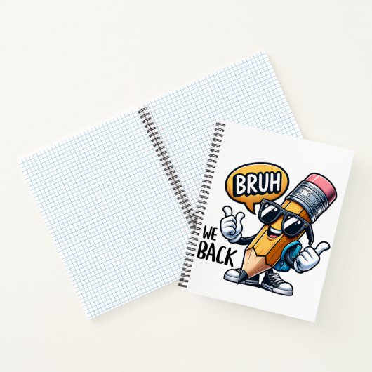 Bruh We Back Notitieboek (Binnen)