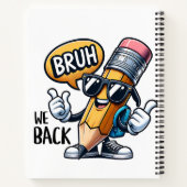 Bruh We Back  Notitieboek (Achterkant)