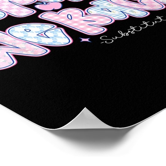 Bruh We Back Substitute Teachers Pencil Back To Sc Poster (Hoek)