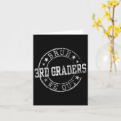 Bruh We Out 3rd Graders Circle Embleem Afstuderen Kaart (Gele Bloem)