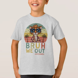 Bruh We Out, Funny Cheetah Laatste schooldag T-shirt