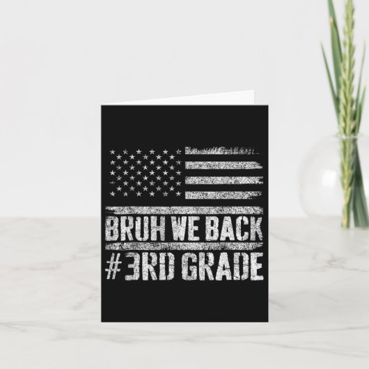 Bruh we terug 3e klas 4 juli terug naar school kaart (Voorkant)