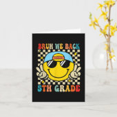 Bruh we terug 5e klas eerste dag van school terug kaart (Gele Bloem)