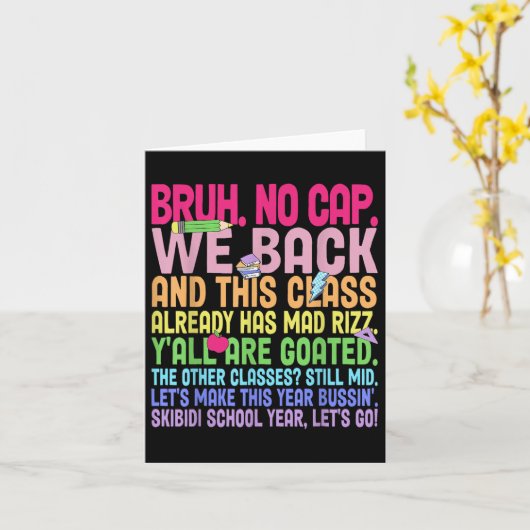 Bruh we terug geen Pet docenten terug naar school  Kaart (Gele Bloem)