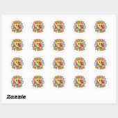 Bruh we terug ronde sticker (Vel)