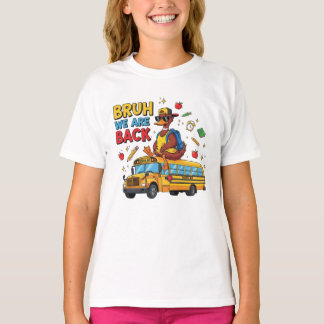 Bruh We Zijn Terug Grappige Eend Terug naar School T-shirt