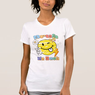 Bruh We Zijn Terug Groovy Smiley Face Terug Naar S T-shirt