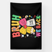 Bruh We Zijn Weer Achter 4e Klas Terug naar School Spandoek (Verticaal)