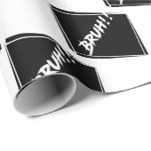 "Bruh" Word-ontwerp Cadeaupapier (Rol Hoek)