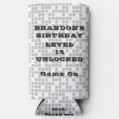 BRUH YOU IN Teen Boy Verjaardagsfeestje Videogame Seltzer Blikjeskoeler (Voorkant)