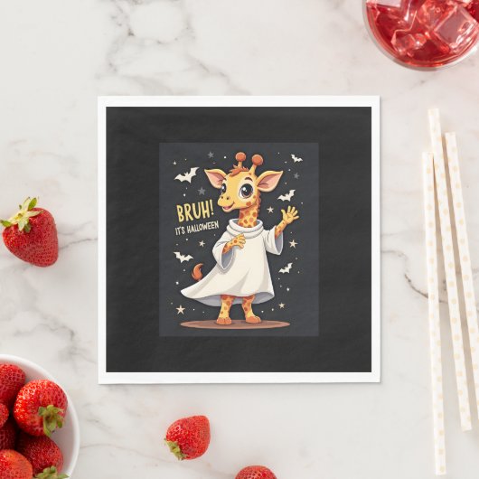 Bruh zijn Halloween Funny Dabbing Ghost Giraffe Lo Servet (Insitu)