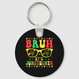 Bruh zijn Juneteenth Black Freedom 1865 voor jonge Sleutelhanger