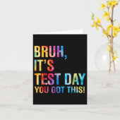Bruh zijn testdag heb je deze testdag leraar kaart (Gele Bloem)