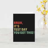 Bruh zijn testdag heb je deze testdag leraar kaart (Gele Bloem)