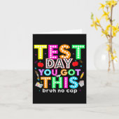Bruh zijn testdag heb je deze testdag leraar kaart (Gele Bloem)