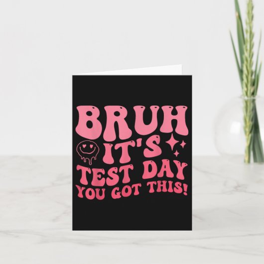 Bruh zijn testdag heb je deze testdag leraar kaart (Voorkant)