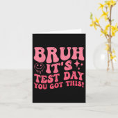Bruh zijn testdag heb je deze testdag leraar kaart (Gele Bloem)