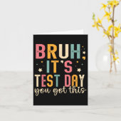 Bruh zijn testdag heb je deze testdag leraar kaart (Gele Bloem)