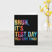 Bruh zijn testdag heb je deze testdag leraar kaart (Gele Bloem)