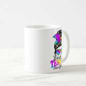 Bruh zijn testdag heb je deze testdag leraar koffiemok (Voorkant rechts)