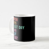 Bruh zijn testdag testen dag leraar Kind Koffiemok (Voorkant links)