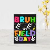 Bruh zijn Velddag Leraar Jongens Meisjes Kinder Ha Kaart (Gele Bloem)