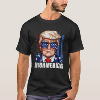 Bruhmerica Donald Trump USA Amerikaanse vlag Funny T-shirt
